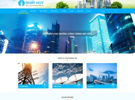 Thiết kế web Công ty TNHH Xây dựng và Thương mại Nhất Huy Thiết kế web Công ty TNHH Xây dựng và Thương mại Nhất Huy