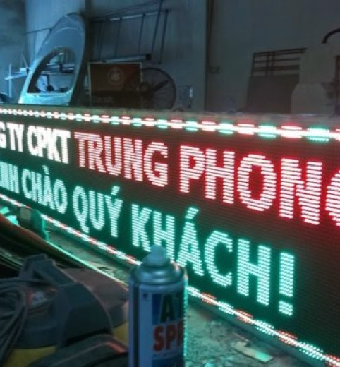 MÀN HÌNH LED THI CÔNG TẠI XƯỞNG TRUNG PHONG MÀN HÌNH LED THI CÔNG TẠI XƯỞNG TRUNG PHONG